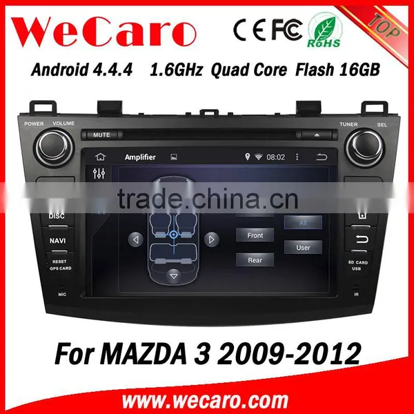 Wecaro in Dash Touch Screen Android 4.4.4 Car Dvd Player With Gps Navigation System Car Audio for Mazda 3 2009 2010 2011 2012 photo-2