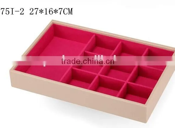 W1275I-4 Wholesale Slope Style Cosmetic Storage Box Stackable Wooden Jewelry Display photo-3