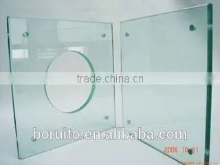 GLASS - BLUE TINTED GLASS TABLE TOP