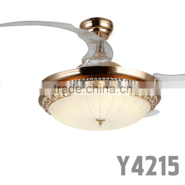 Golden Stylish Ceiling Fans With Lights