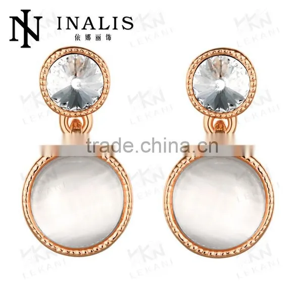 Lekani Cateye With Diamond 18K Gold Fashoin Elegant Earring photo-3