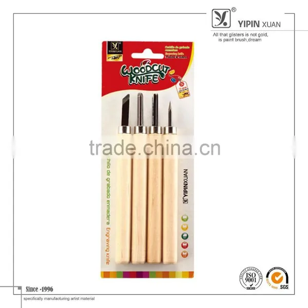 4pc High Quality Wood Carving Woodcut Knife