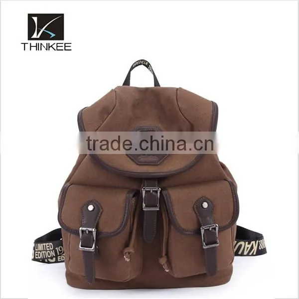 China Wholesale Backpack Canvas School Bag photo-4