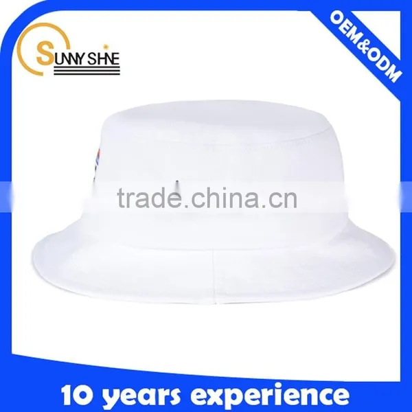 High Quality Custom 100% Cotton White Bucket Hats Wholesale Custom Your Own Logo photo-2