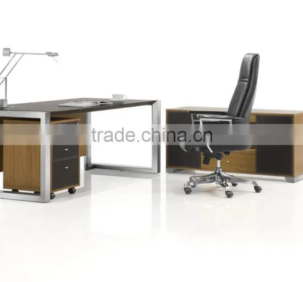 DT-11 Modern New Design Office Desk Frame Office Table Executive Desk Stainless Steel Frame Executive Desk photo-3