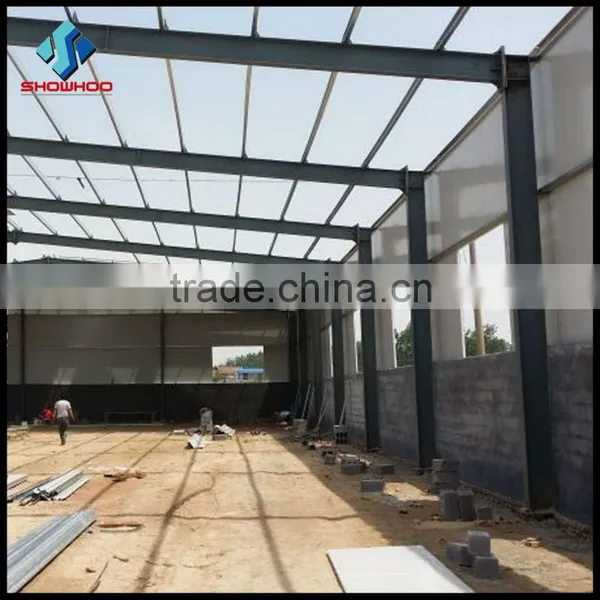 China Lagar Span Space Frame Prefabricated Steel Structure Warehouse photo-2