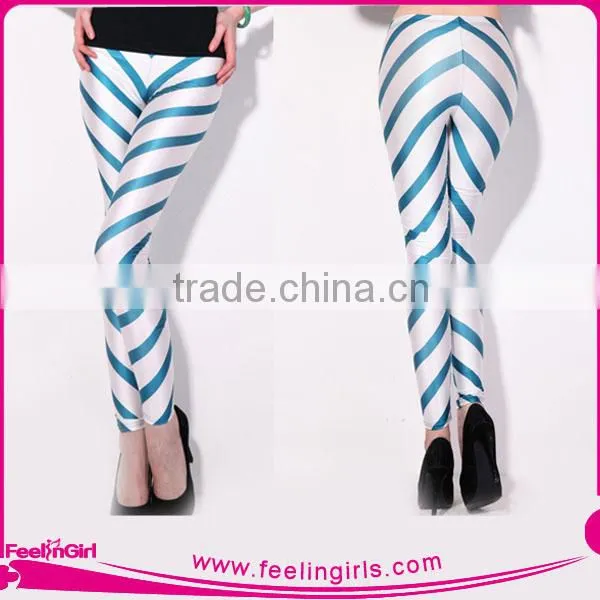 Hottest Golden Supplier Wholesale Strip Women Leggings Pants photo-5