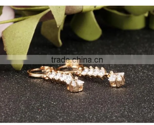 Cubic Zircon Ladies Jewelry Chain Design Earring photo-5