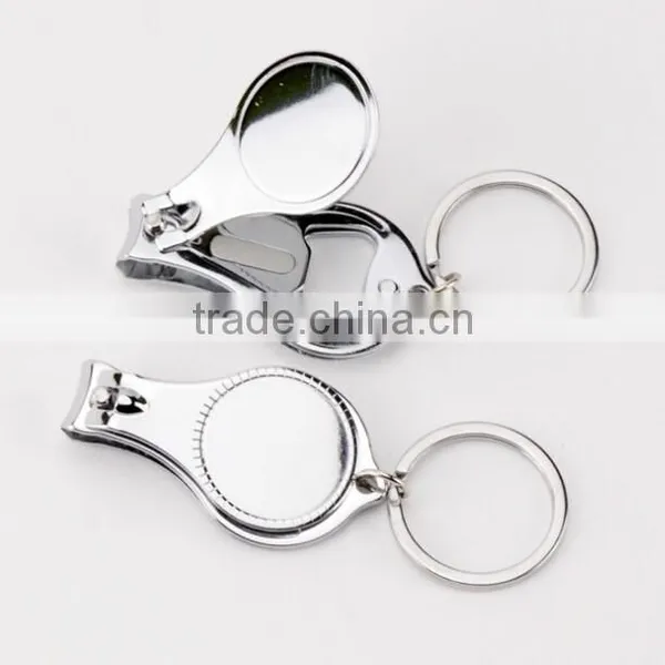 Promotion Custom Epoxy Printing Nail Clipper With Bottle Opener photo-2