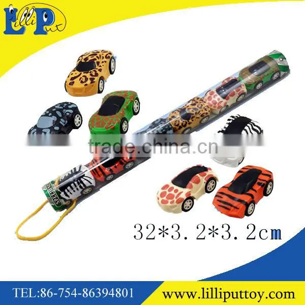 Funny Animal Pull Back Animal Skin Car Toy photo-2