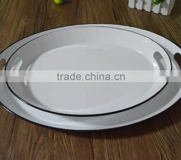 Oval Travel Tray, Metal Tray photo-4