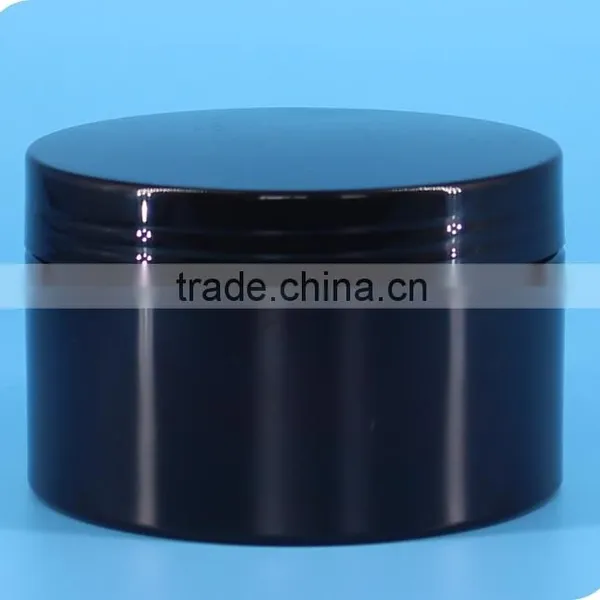 4oz Black Cosmetic Jar / Plastic Hair Gel Jar