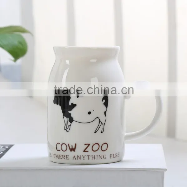 Direct Manufacturer 12 OZ Ceramic Cow Design Milk Mugs photo-2