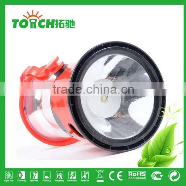 Vintage Design Red&Yellow Color ABS Plastic Lantern Solar LED Camping Light With 3w Torch Light photo-5