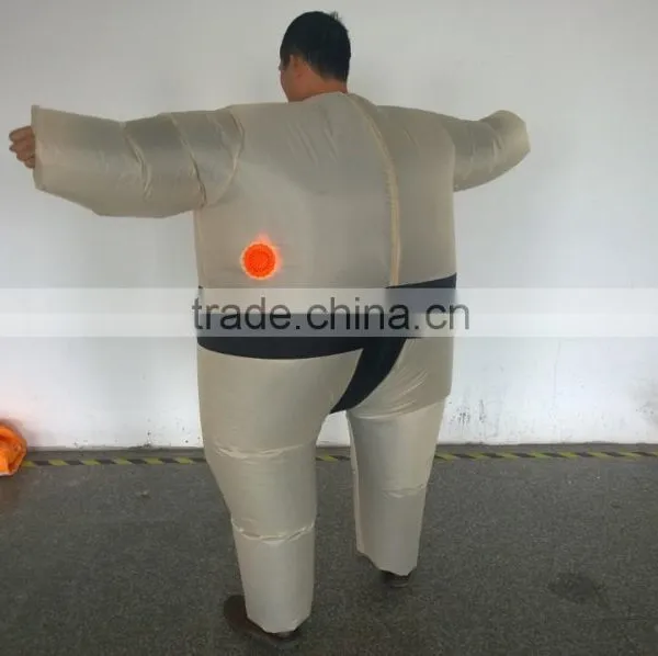 Adult Inflatable Sumo Wrestler Costume Halloween Blow Up Novelty Fat Man Suite photo-2