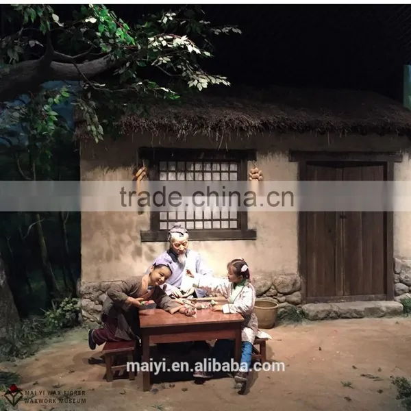 Family Happiness Chinese Folk Culture Art Silicone Sculpture