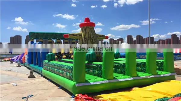 60m Long Giant Inflatable Obstacle Course for Adults, Outdoor Inflatable Obstacle photo-4