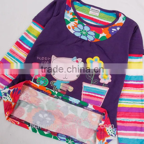(F5717) 2016 New Nova Kids Wear Brand Baby Girls t Shirts Girls Casual t Shirts Children Clothes Fashion Kids Clothes t Shirts photo-5