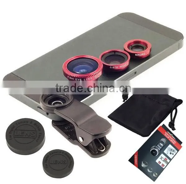3 in 1 Fisheye Macro Wide Angle Mobile Phone Camera Lens External Lens for Mobile Camera photo-6