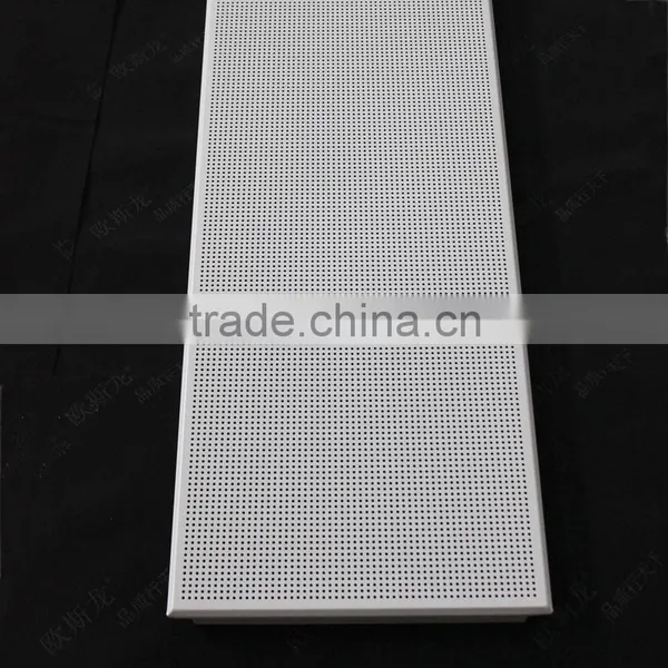 Ousilong Acoustic 600x1200mm Perforated Clip in False Aluminum Ceiling Tiles photo-2