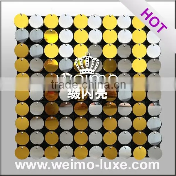 2016 Gold Sequins Panel For Clothes Shop Decoration photo-6