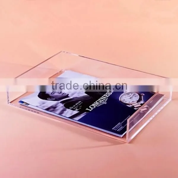 high quality clear desk acrylic files tray file tray