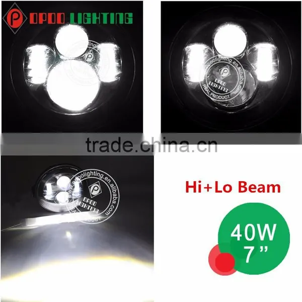 High Low Beam Jeep Headlight, New Angle Eyes Jeep Headlight 40w photo-6