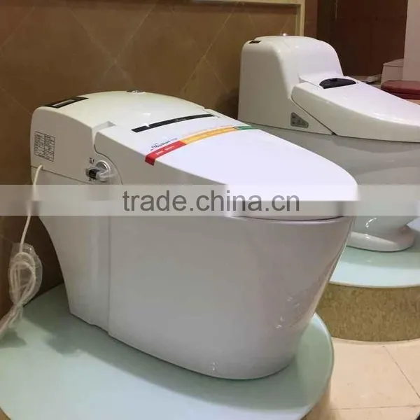 Auto Body Cleaning Floor Mounting Energy Saving Smart Automatic Toilet