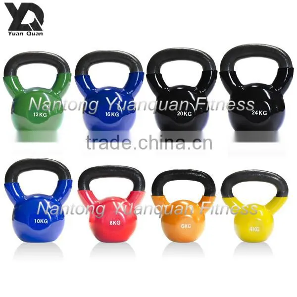 Wholesale High Quality Colorful Vinyl Kettlebell Quality Choice