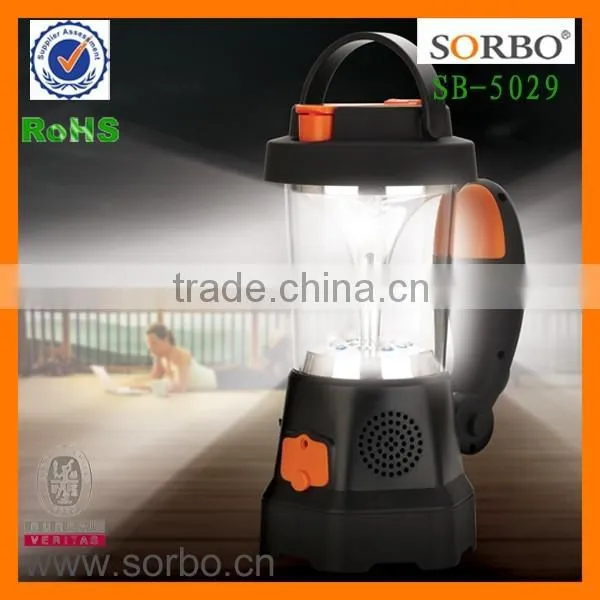 Portable Night Fishing LED Lantern With FM & AM Radio - Rechargeable Battery for Phones photo-2