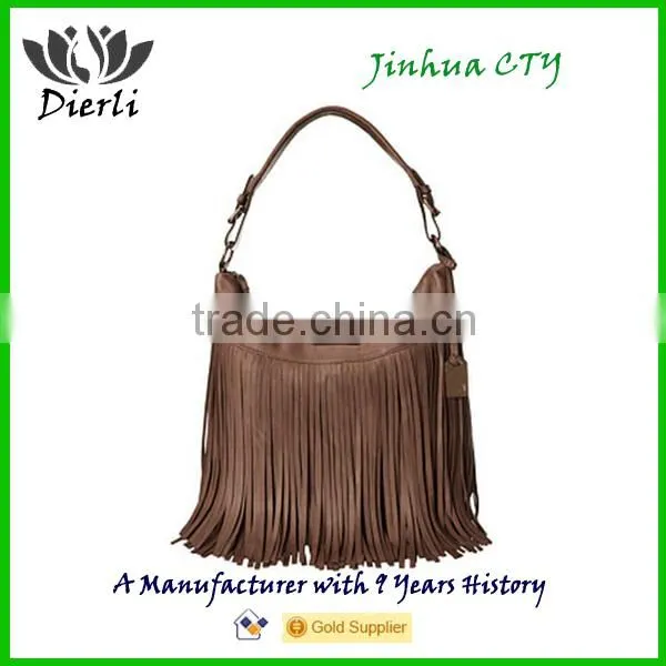 Fringe Tassel Handbags Shoulder Bag Big Size for Ladies photo-3