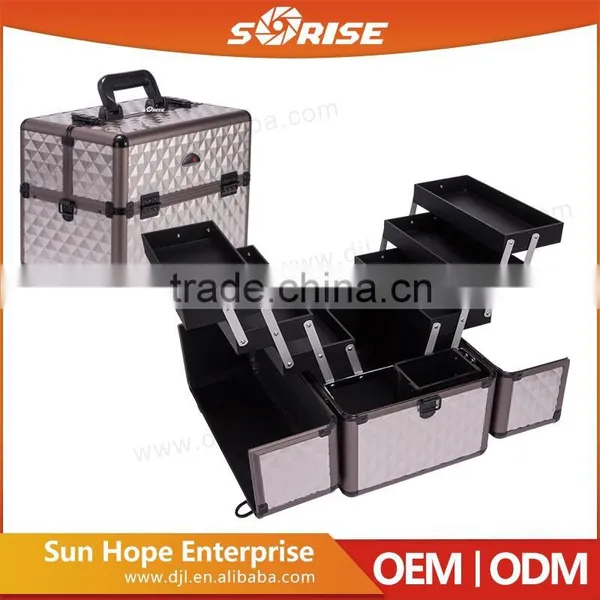 Sunrise Beauty Makeup Aluminum Professional Beauty Trolley Case photo-2