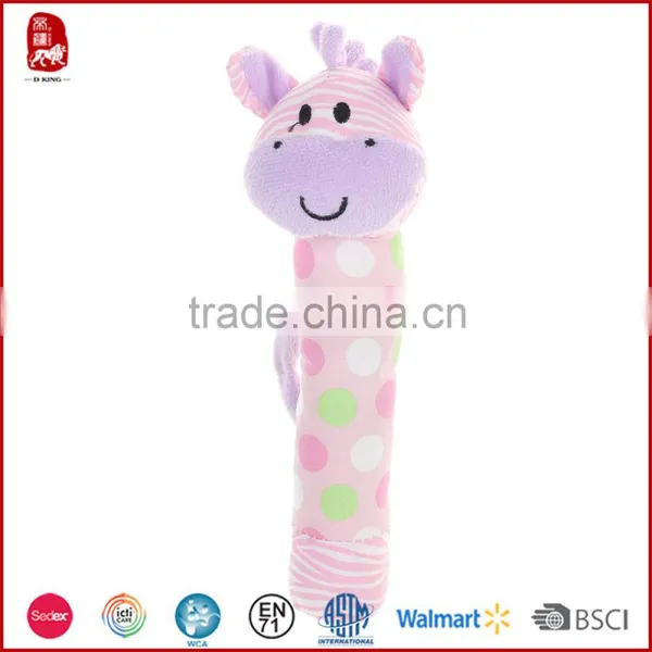 Cute Baby Toys for Promotion Gifts Soft Plush Stuffed Animal Design Baby Rattle Baby Toy photo-4