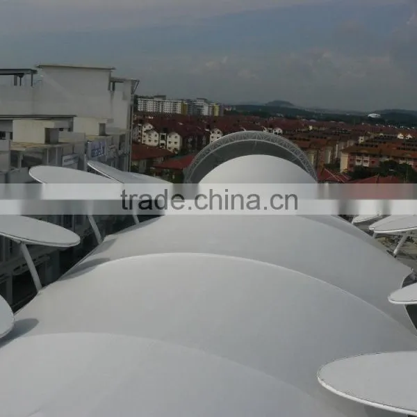 Wind Proof FERRARI PVC Coated Tensile Fabric Architecture Plaza Awning in Malaysia photo-6