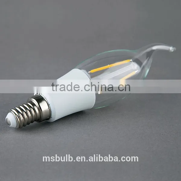 Cheap Led Bulb E14/27 Lamp 220-240V Filament Candle Light With Gold/silver/white/blue Plastic photo-2