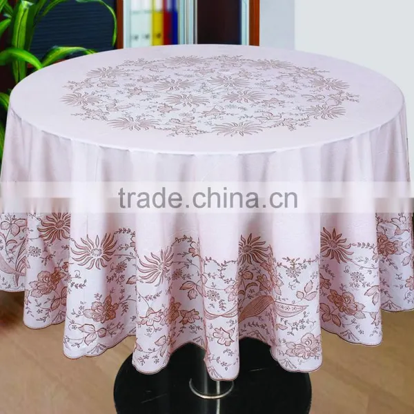 LACE PVC TABLECLOTH - ZT-803 RD182CM photo-4