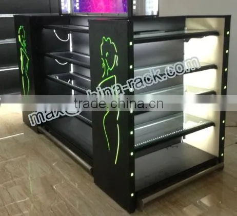 Metal Wall Shelf For Cosmetic With Canopy And Led Light photo-2
