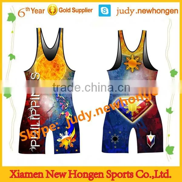 Wholesale Low Cut Custom Sexy Women Wrestling Singlet