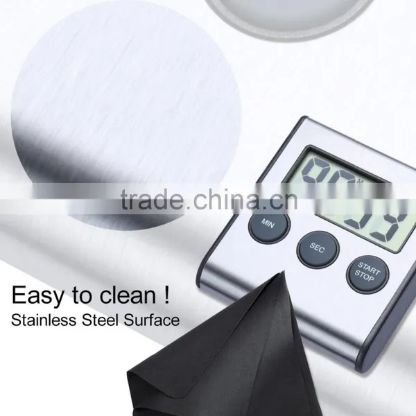 Super Loud Stainless Magnetic Kitchen Digital Timer photo-3