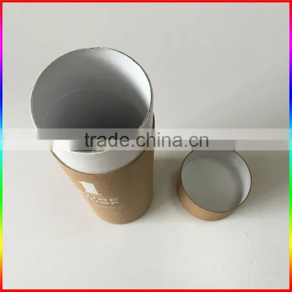 Kraft Paper Tube/cylindrical Paper Packaging With White Printing photo-3