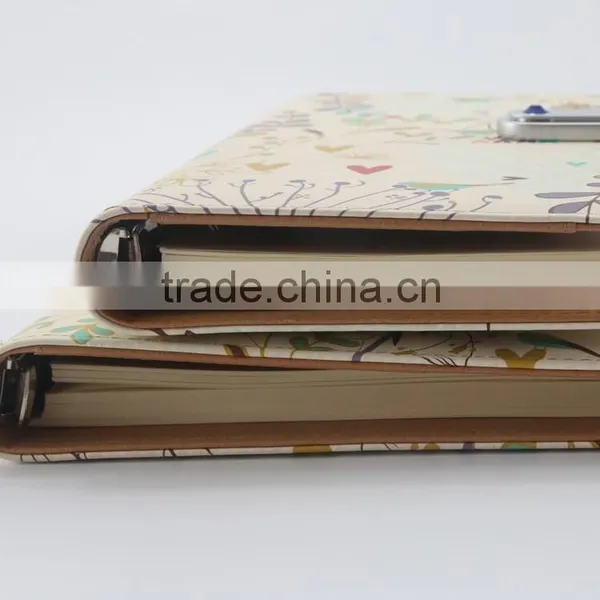 A6 Cute Magnetic USB Lock PU Cover Notebook With Pen photo-5