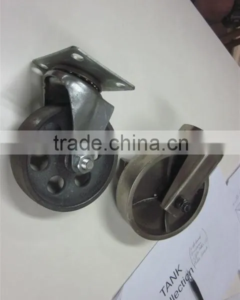 Omni-direcetional cast iron retractable casters PF-E364