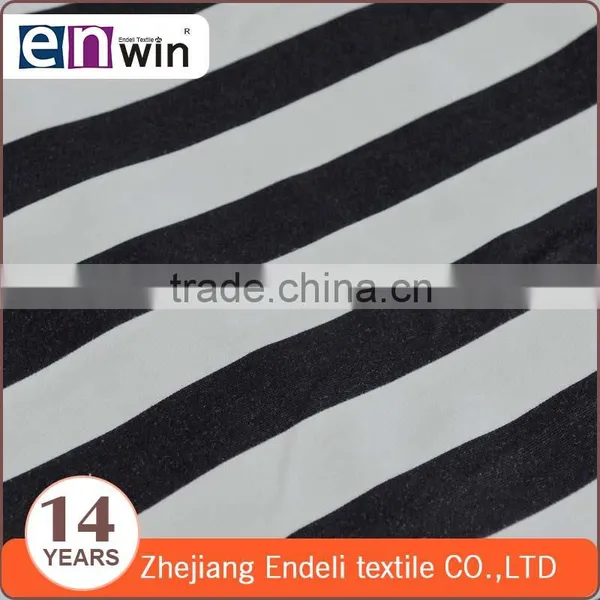 32s Nylon and Rayon Black White Stripe Roma Fabric Price
