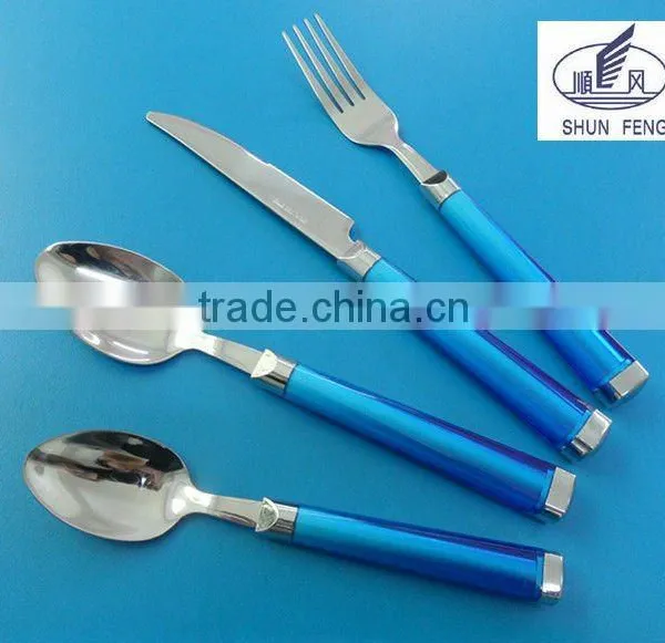 Fashionable Plastic Handle Flatware