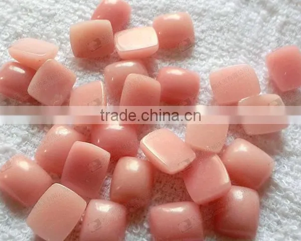China Pink Opal Rectangle Cabochon for Bezel Jewelry photo-2