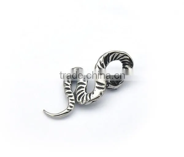 Mens Gothic Snake Pendant Fancy Titanium Steel Pendant Punk Style Jewelry photo-3