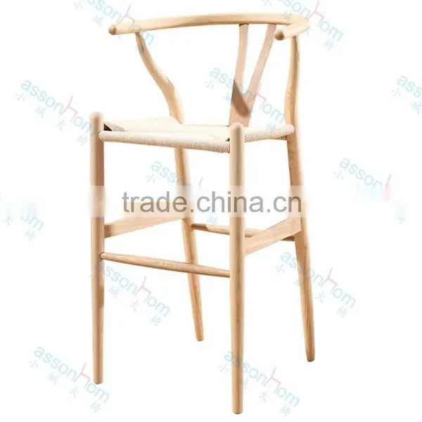 Wishbone Chair Wooden Bar Chair #AWF36