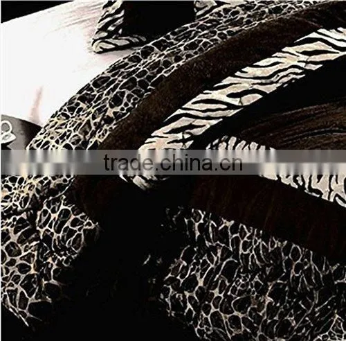 2015 New Super Soft Best Selling Zebra Animal Print Bedding Set photo-3