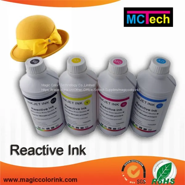 Reactive Dye Ink for Roland/Mutoh/Mimaki High Resolution Textile Inkjet Printer