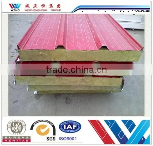 Rock Wool Sandwich Roof Panels/Polyurethane Faux Rock Panel/Galvanized Roof Panels photo-5